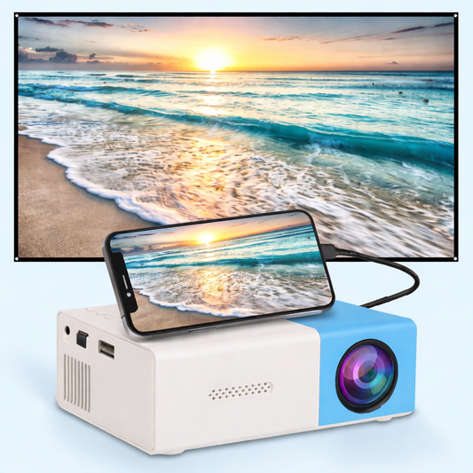 Compacte Mini Projector voor Groot Scherm tot 120 inch met HDMI en USB - Velinix