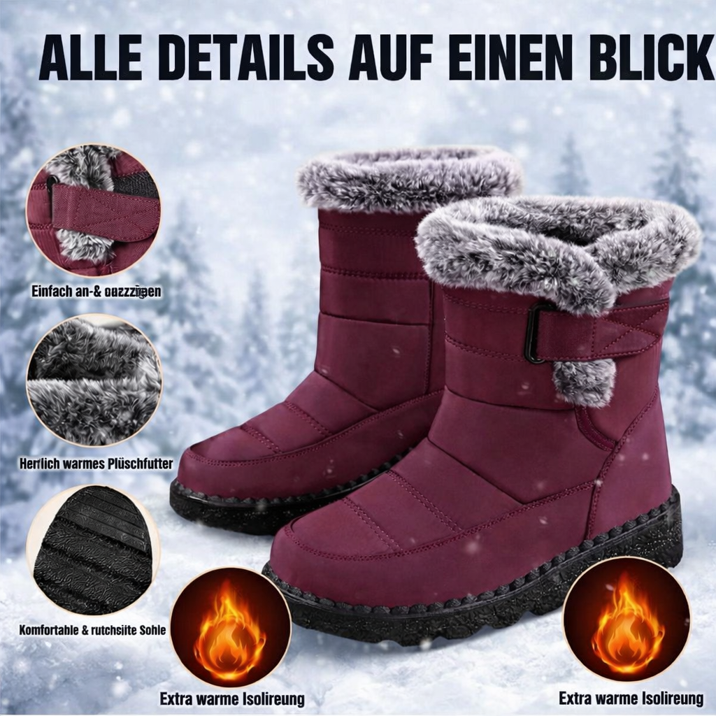 Waterdichte Sneeuwlaarzen met Warme Voering Antislip