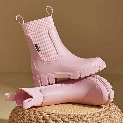 Dames Enkellaarsjes Waterdicht Chelsea Boots Elastisch