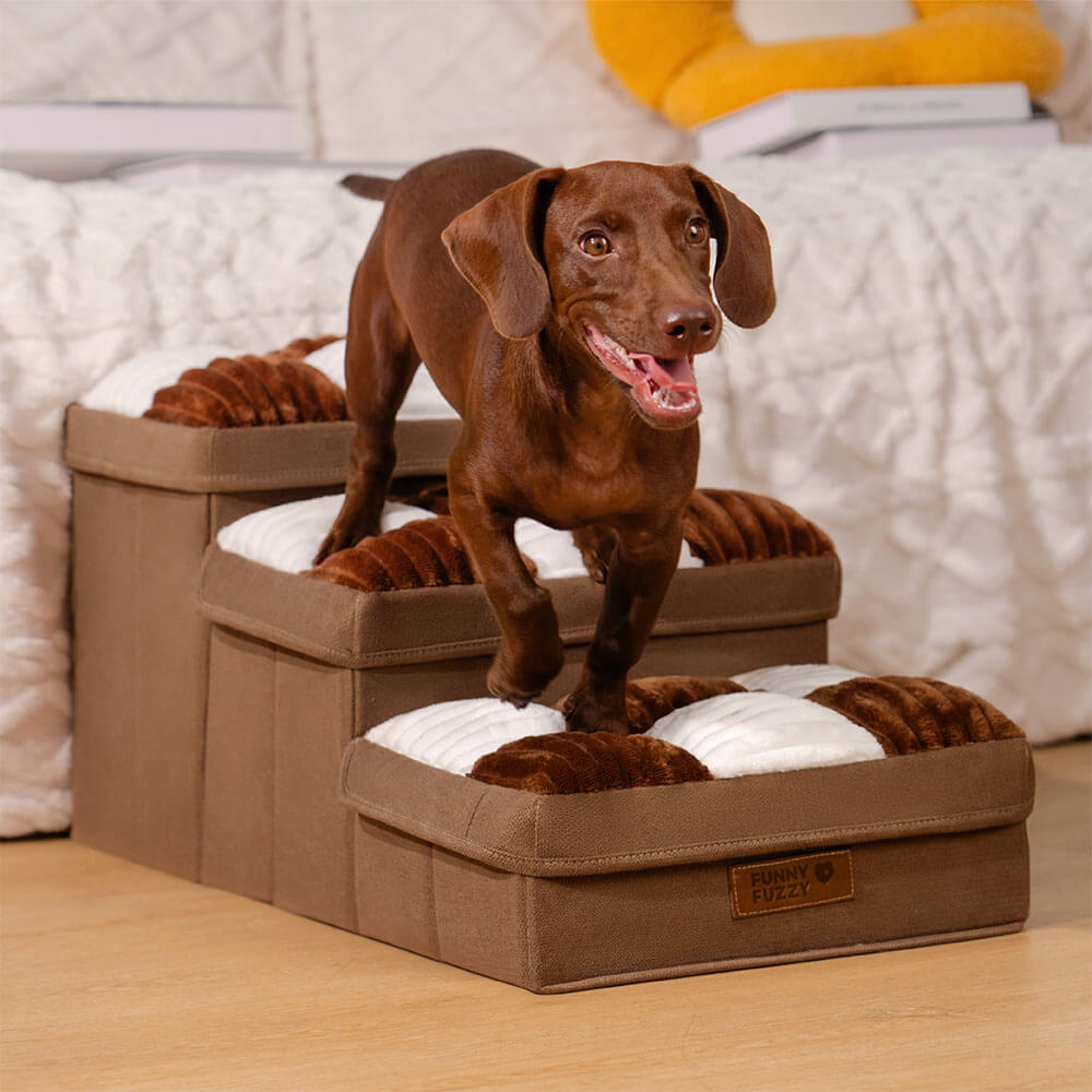 Hondentrappen Luxe Pet Steps voor Huisdieren Comfortabel - Velinix