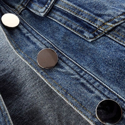 Dames Denim Jas Korte Spijkerjas Classic Style