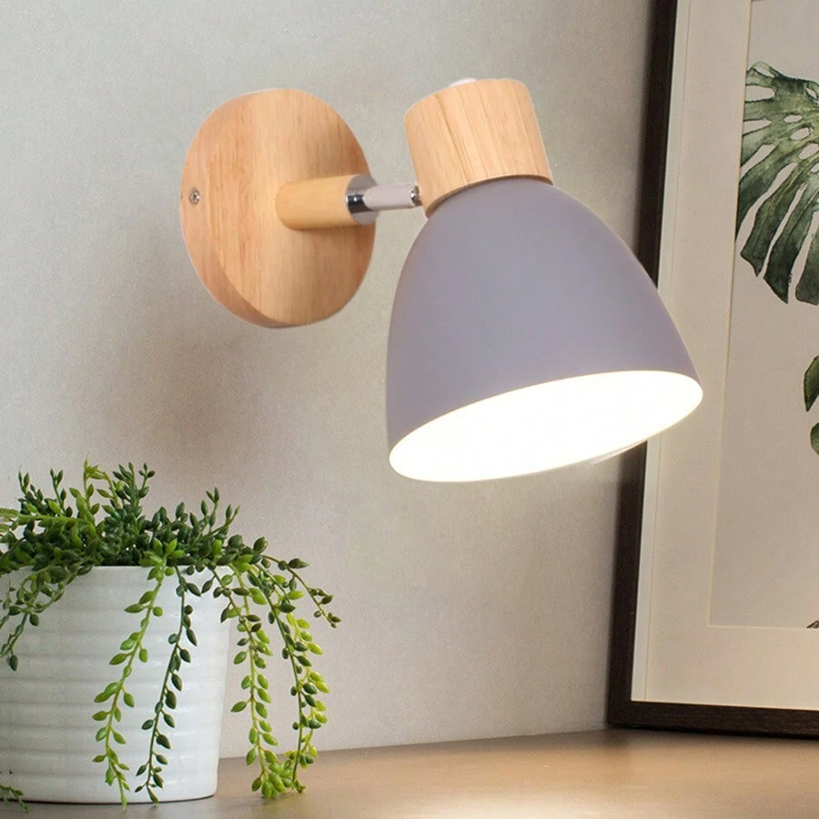 Scandinavische Wandlamp Modern Hout Design