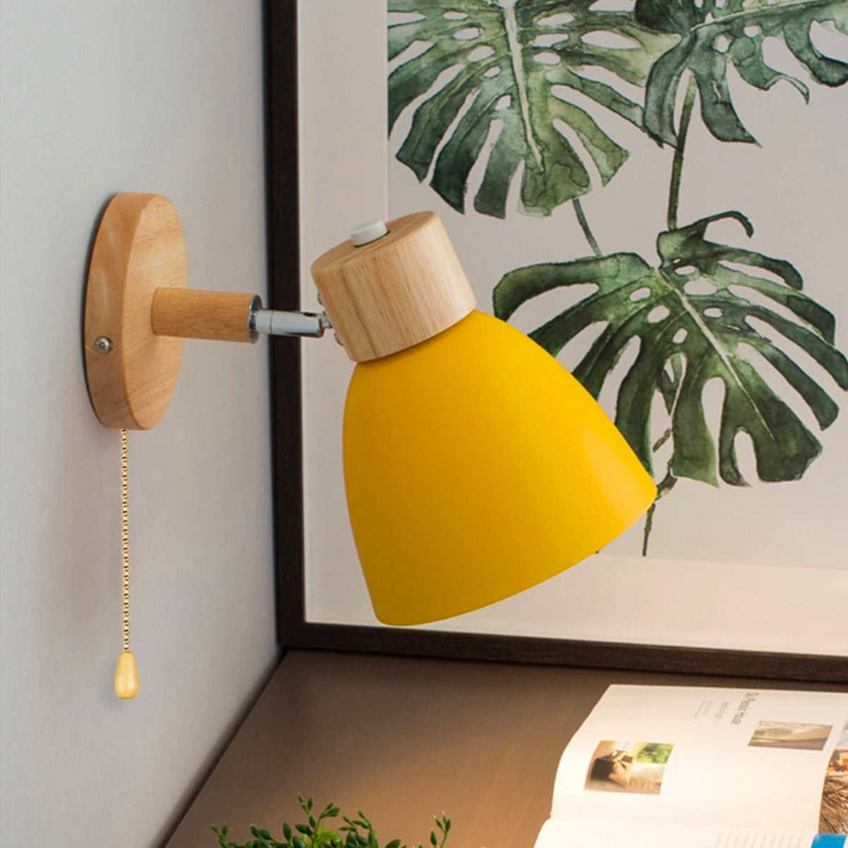 Scandinavische Wandlamp Modern Hout Design - Velinix