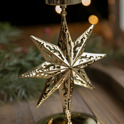 Kerstkaarsenhouder Goud Kleur Sfeervolle Tafeldecoratie