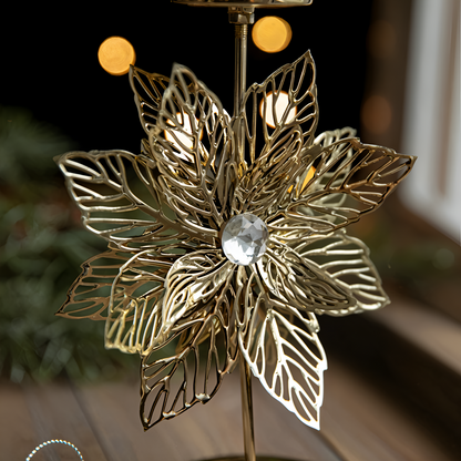 Kerstkaarsenhouder Goud Kleur Sfeervolle Tafeldecoratie