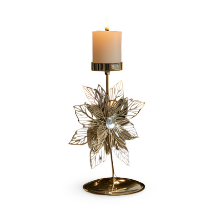 Kerstkaarsenhouder Goud Kleur Sfeervolle Tafeldecoratie