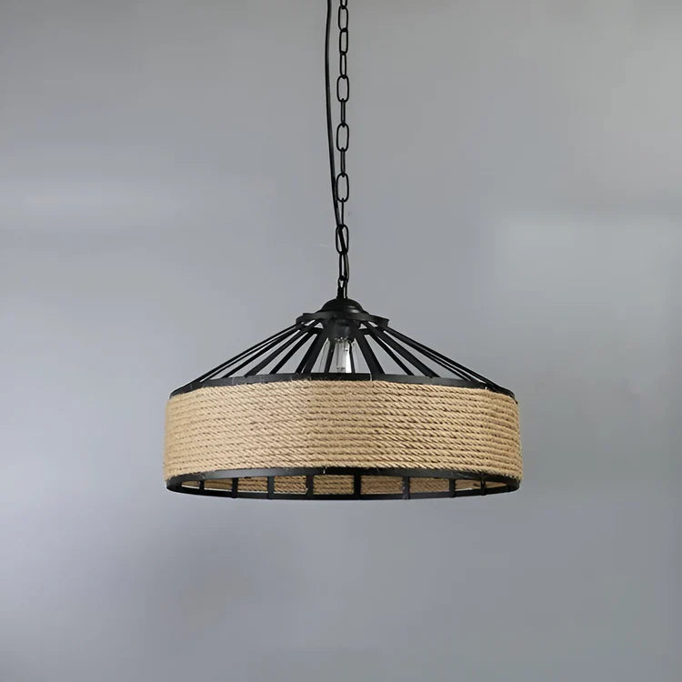Industriële Hanglamp Hennep Touw Klassiek Design