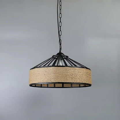 Industriële Hanglamp Hennep Touw Klassiek Design