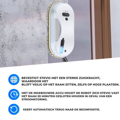 Ramenrobot LuxoClean - Automatische Ruitenschoonmaker met Sensoren