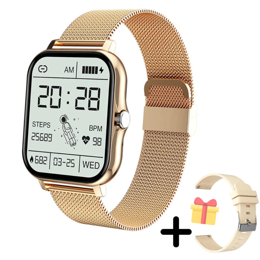 Smartwatch Multifunctioneel Stijlvol Design met Hartslagmeter - Velinix