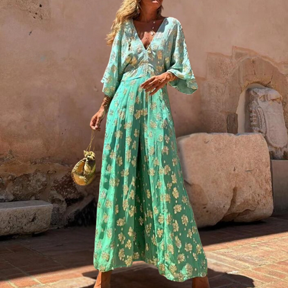 Codruta™ – Dames Jumpsuit met Bloemenprint Ademend en Comfortabel-2