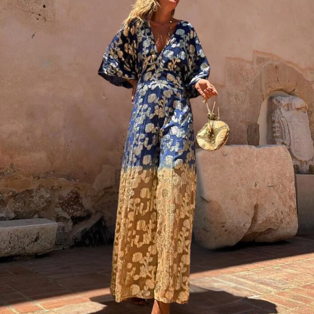 Codruta™ – Dames Jumpsuit met Bloemenprint Ademend en Comfortabel-3