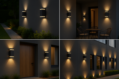 Buitenlamp Up Down Zwart Waterdicht LED