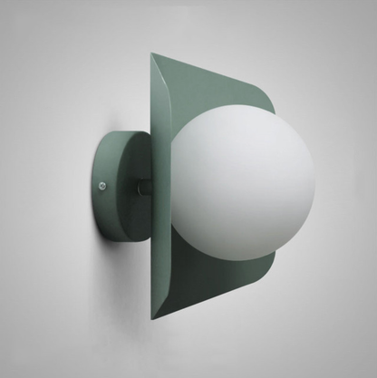 Wandlamp Modern Glas Melkglaskogel Kleurrijk Design