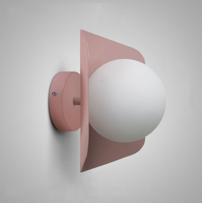 Wandlamp Modern Glas Melkglaskogel Kleurrijk Design
