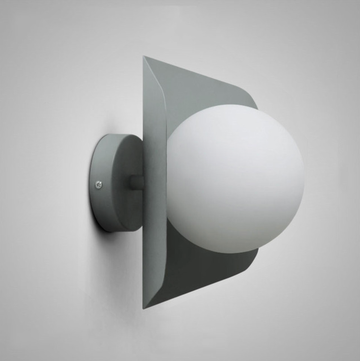 Wandlamp Modern Glas Melkglaskogel Kleurrijk Design
