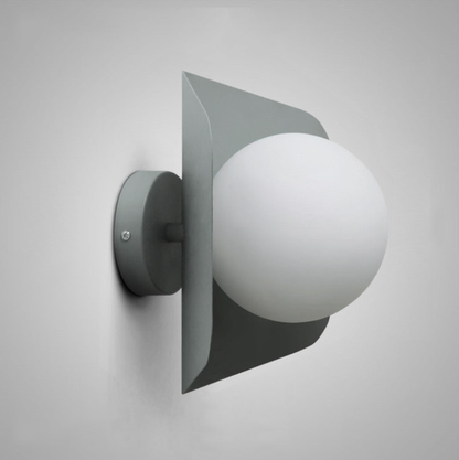 Wandlamp Modern Glas Melkglaskogel Kleurrijk Design