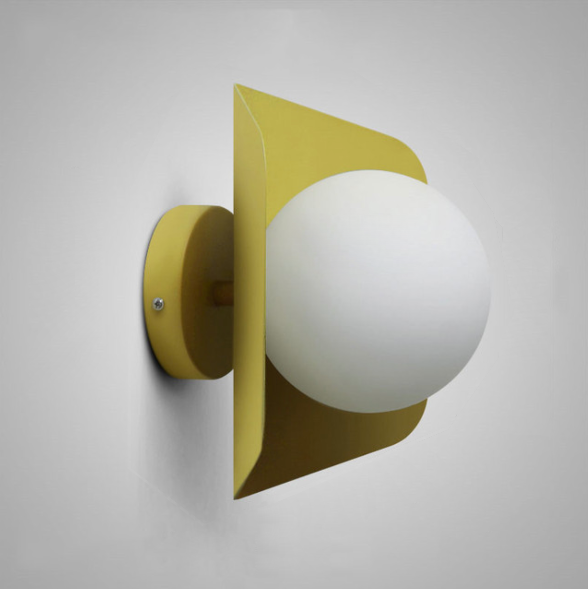Wandlamp Modern Glas Melkglaskogel Kleurrijk Design