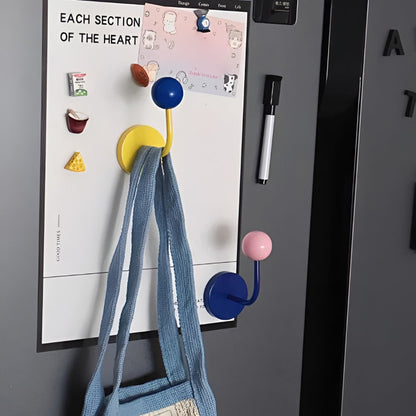 Magnetische Wandhaken Houten Opbergset Zonder Boren