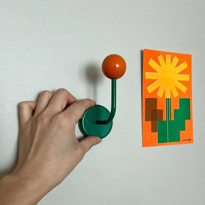 Magnetische Wandhaken Houten Opbergset Zonder Boren