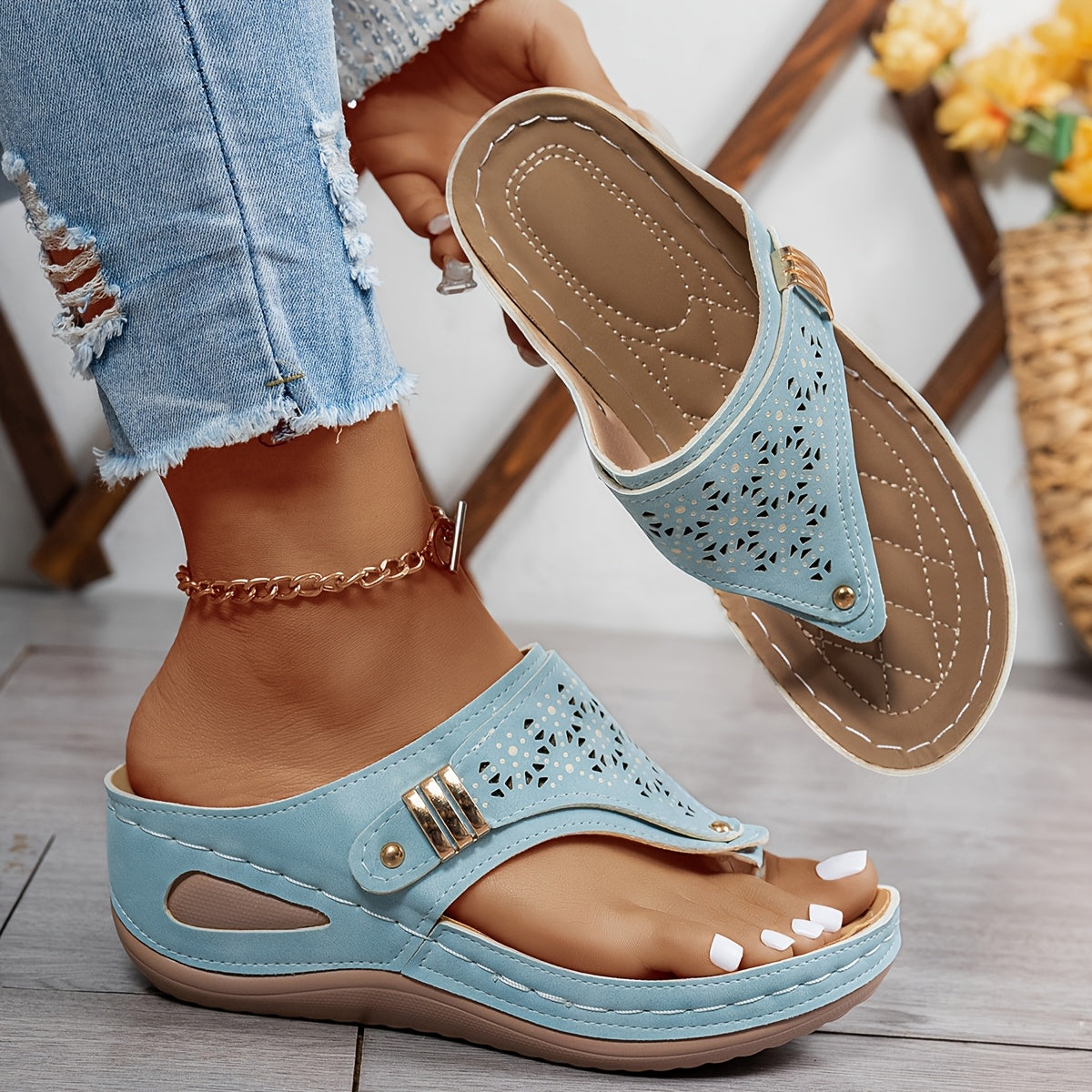 ComfortAura™ – Dames Sandalen met Ergonomisch Comfort en Ademend Materiaal-2