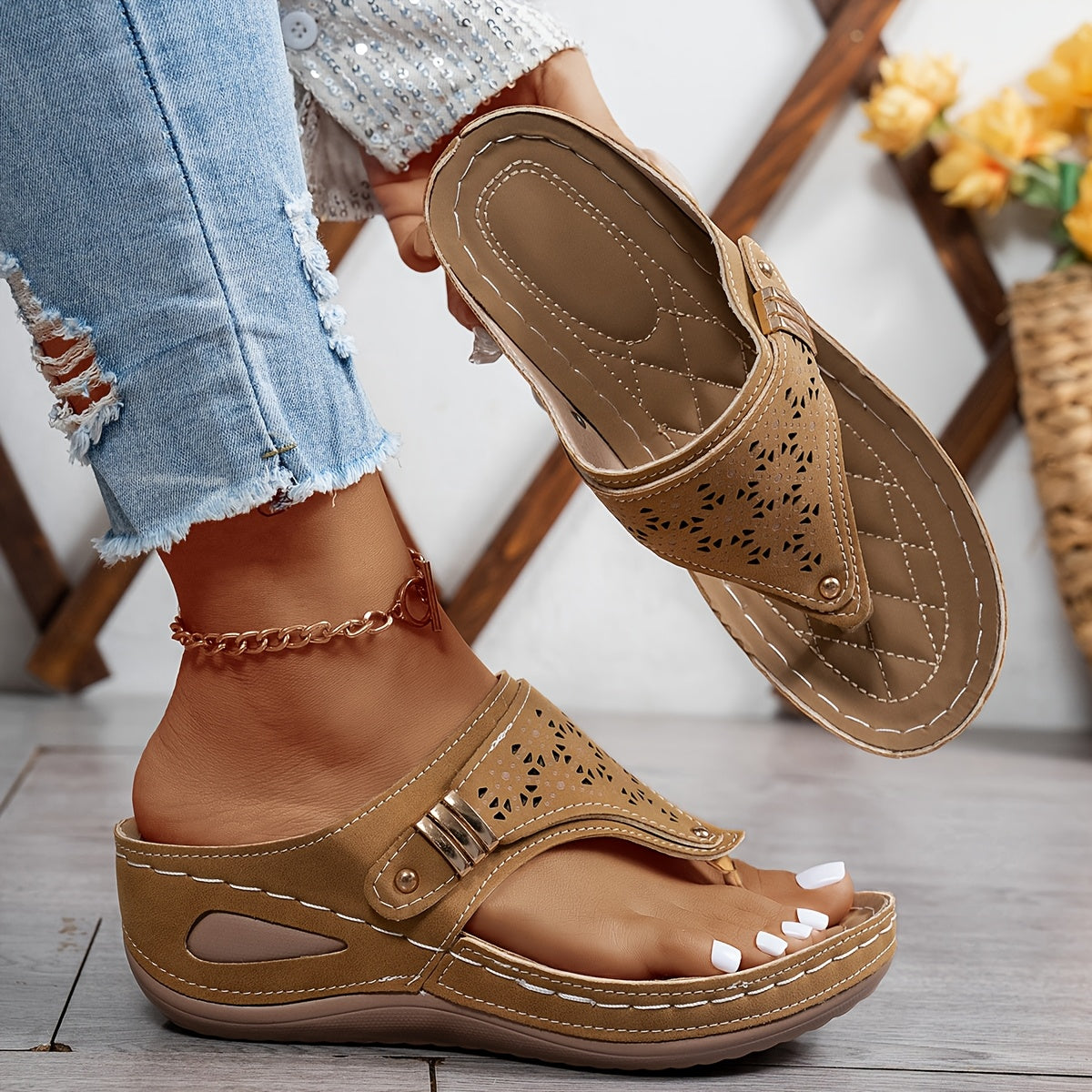 ComfortAura™ – Dames Sandalen met Ergonomisch Comfort en Ademend Materiaal-6