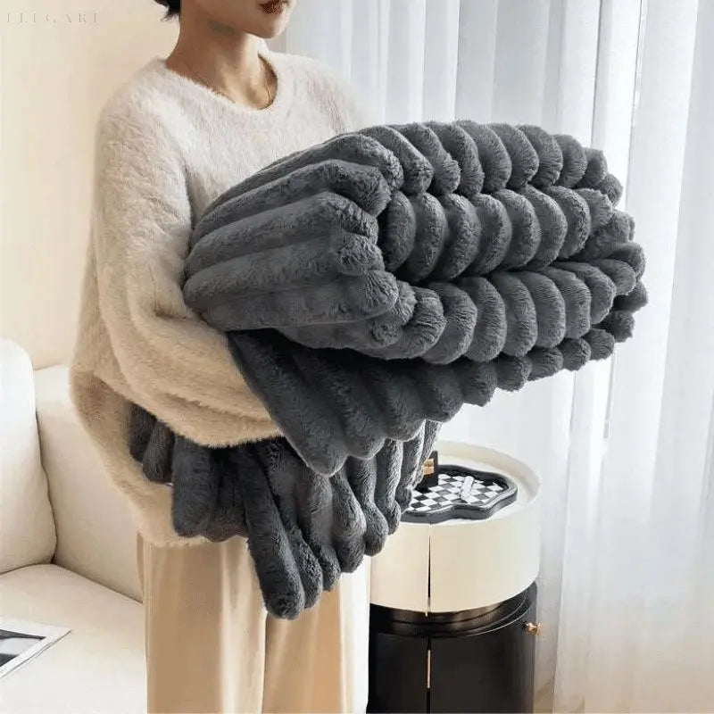 Zachte Fleece Deken Warm voor Bank en Bed
