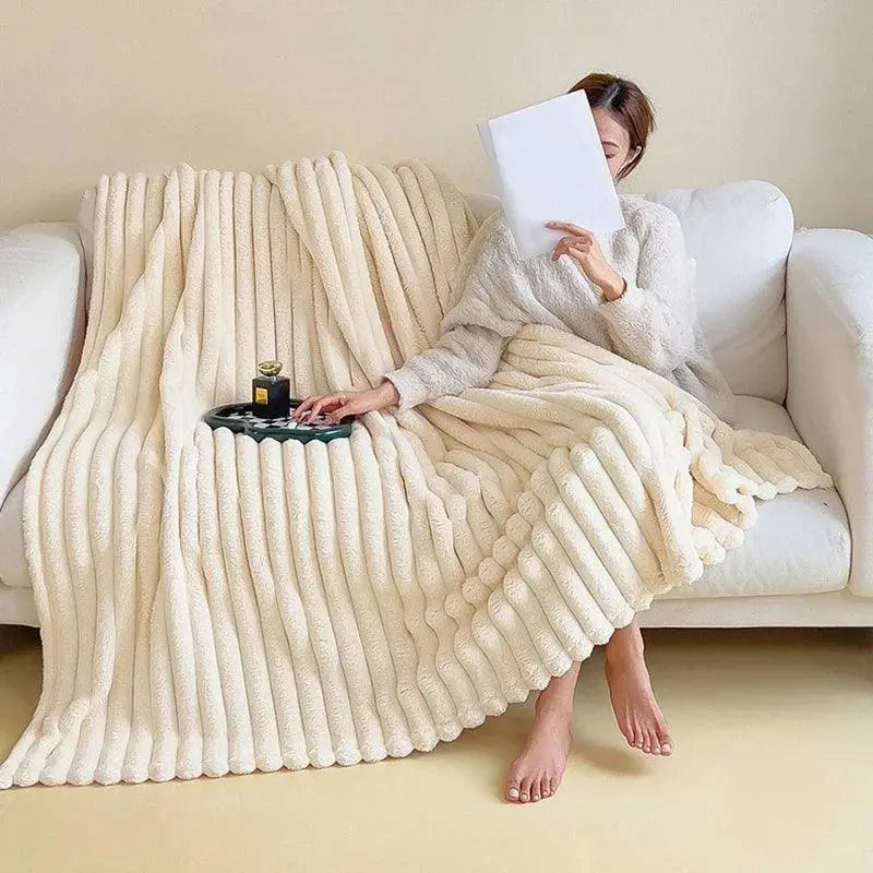 Zachte Fleece Deken Warm voor Bank en Bed