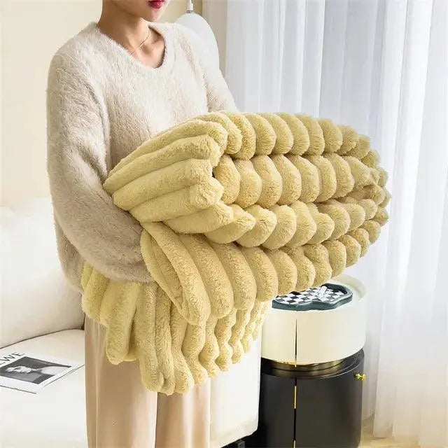 Zachte Fleece Deken Warm voor Bank en Bed