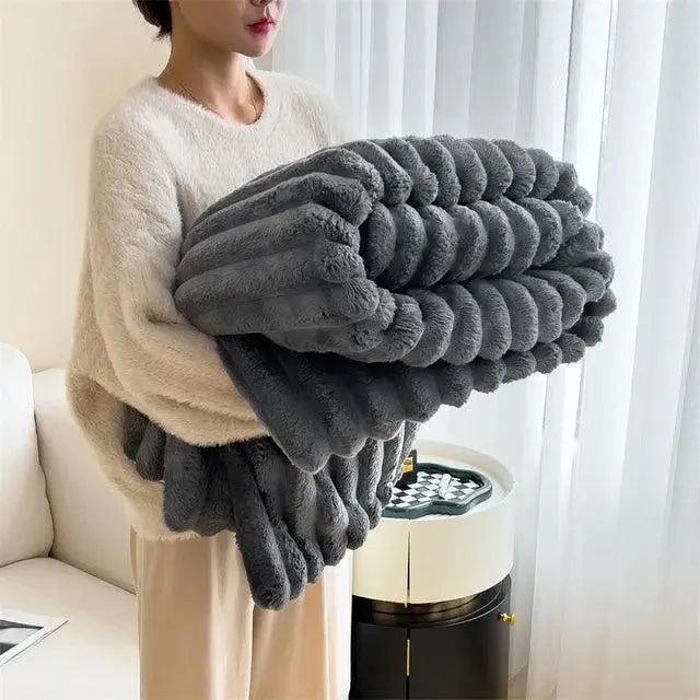 Zachte Fleece Deken Warm voor Bank en Bed