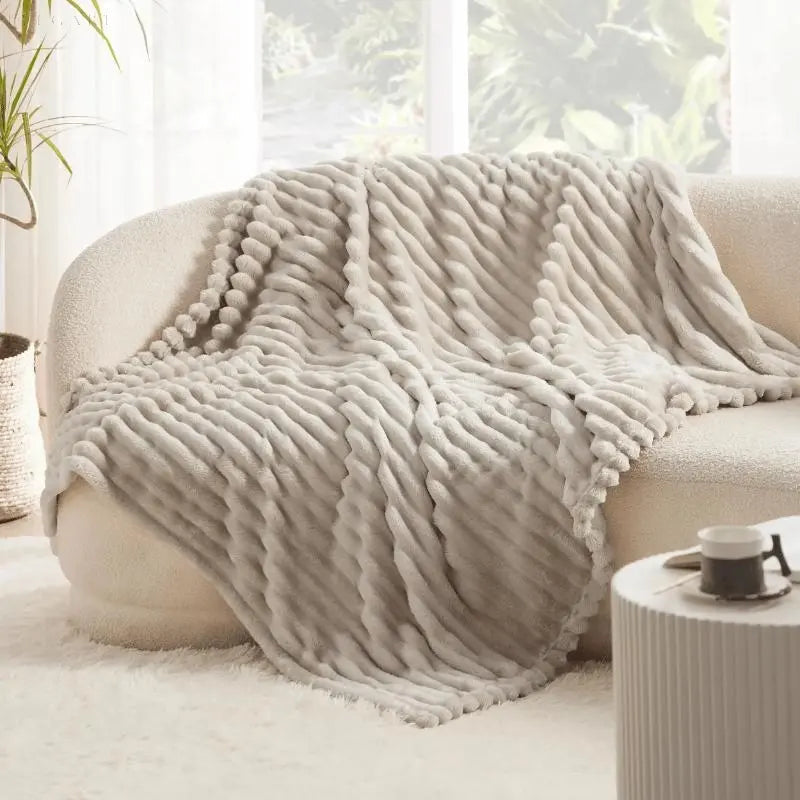 Zachte Fleece Deken Warm voor Bank en Bed