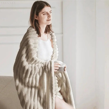 Zachte Fleece Deken Warm voor Bank en Bed