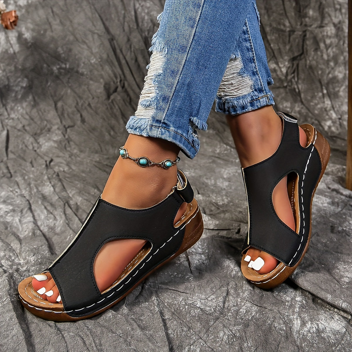 Comfybelle™ – Dames Sandalen met Hak Ergonomisch Comfort en Ademend Design-2