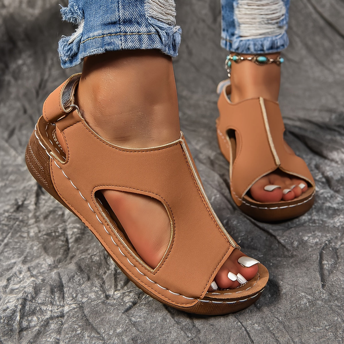 Comfybelle™ – Dames Sandalen met Hak Ergonomisch Comfort en Ademend Design-5