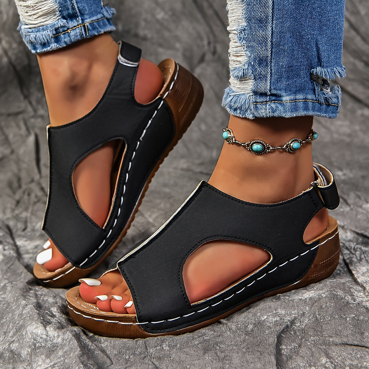 Comfybelle™ – Dames Sandalen met Hak Ergonomisch Comfort en Ademend Design-1