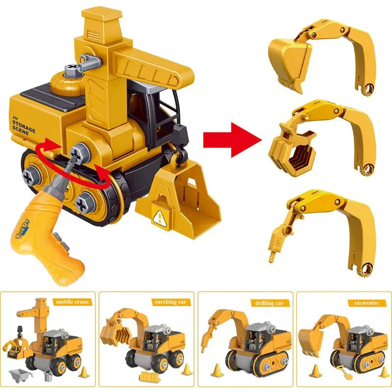 ConstructoCrew™ – Bouwvoertuig Speelset voor Leerzaam Speelplezier