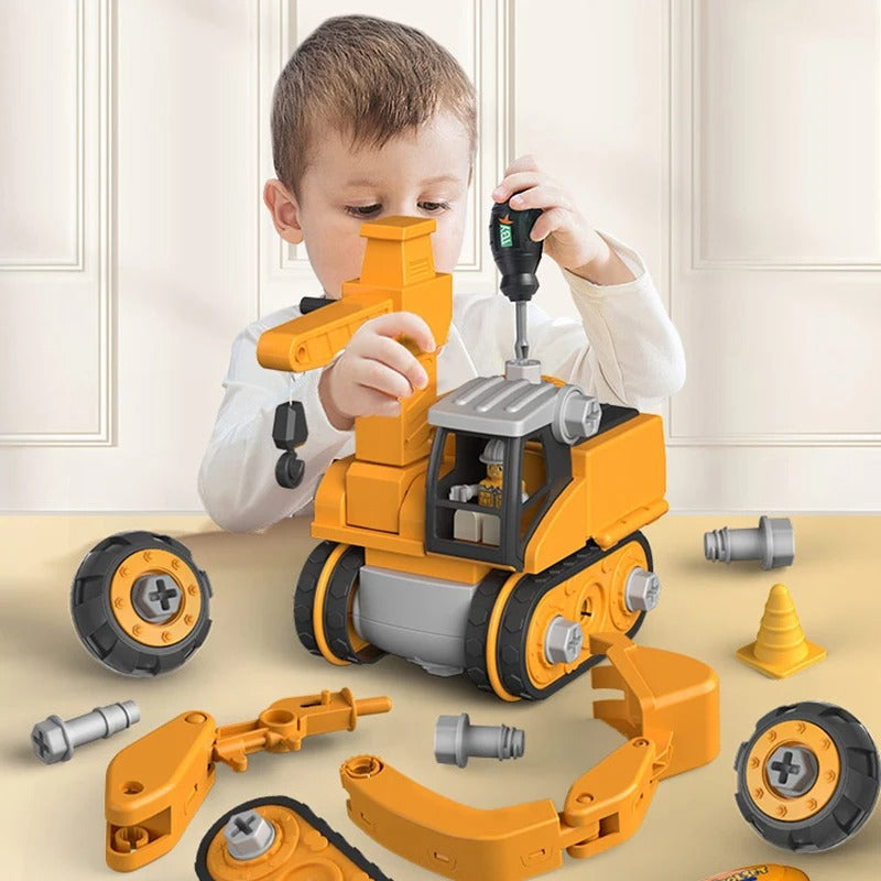 Bouwvoertuigen Speelset Constructo - Interactief voor Kinderen - Velinix