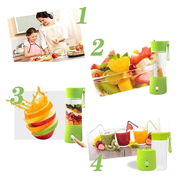 Draagbare Blender 6-blad USB Oplaadbaar voor Smoothies onderweg