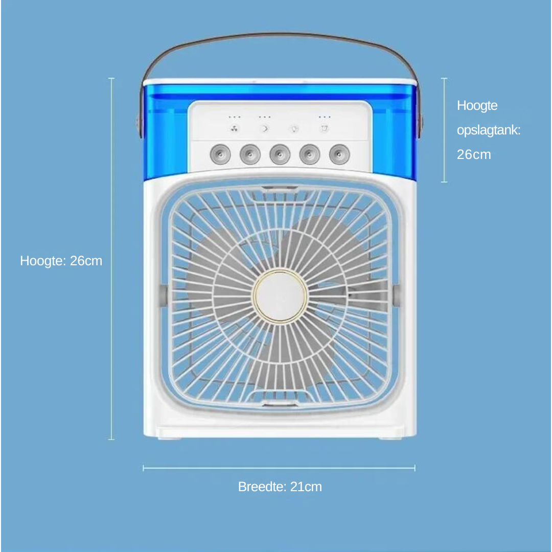 AirCooler Ventilator voor Koelte en Gezondheid