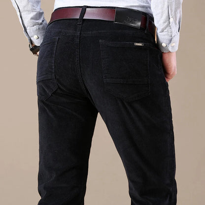 Stretch Corduroy Broek Heren - Comfortabele Ribbroek met Tijdloos Design - Velinix