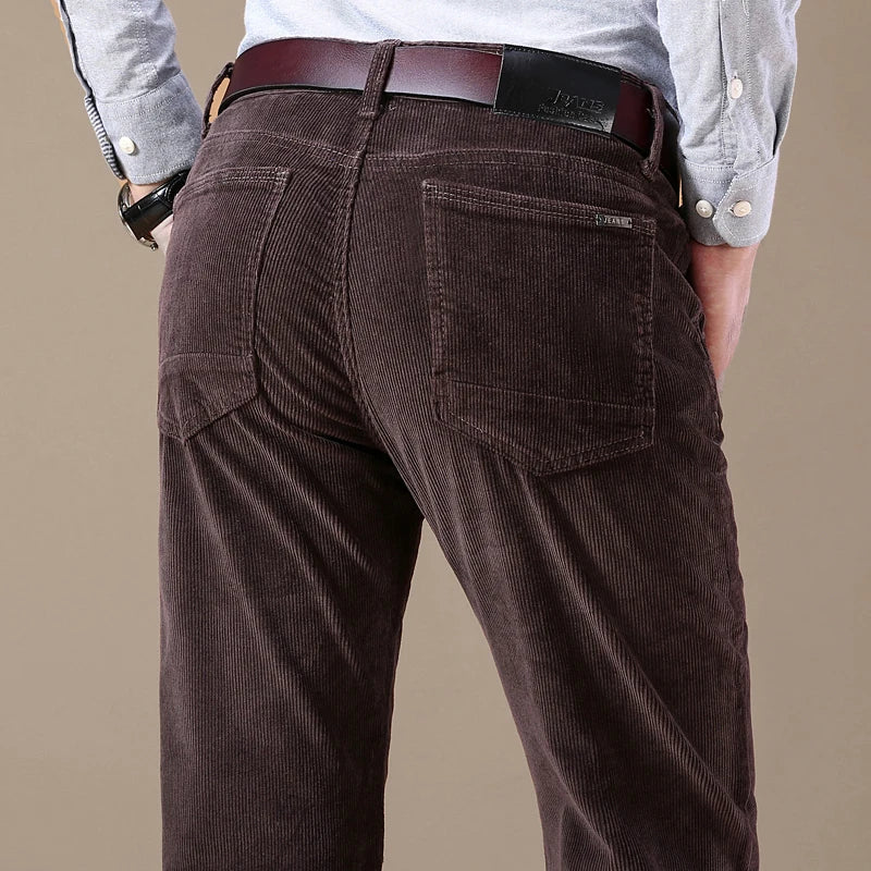 Stretch Corduroy Broek Heren - Comfortabele Ribbroek met Tijdloos Design