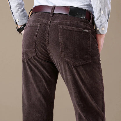 Stretch Corduroy Broek Heren - Comfortabele Ribbroek met Tijdloos Design