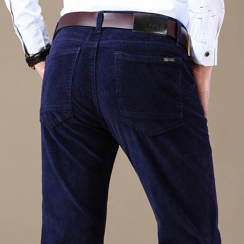 Stretch Corduroy Broek Heren - Comfortabele Ribbroek met Tijdloos Design