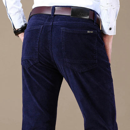 Stretch Corduroy Broek Heren - Comfortabele Ribbroek met Tijdloos Design
