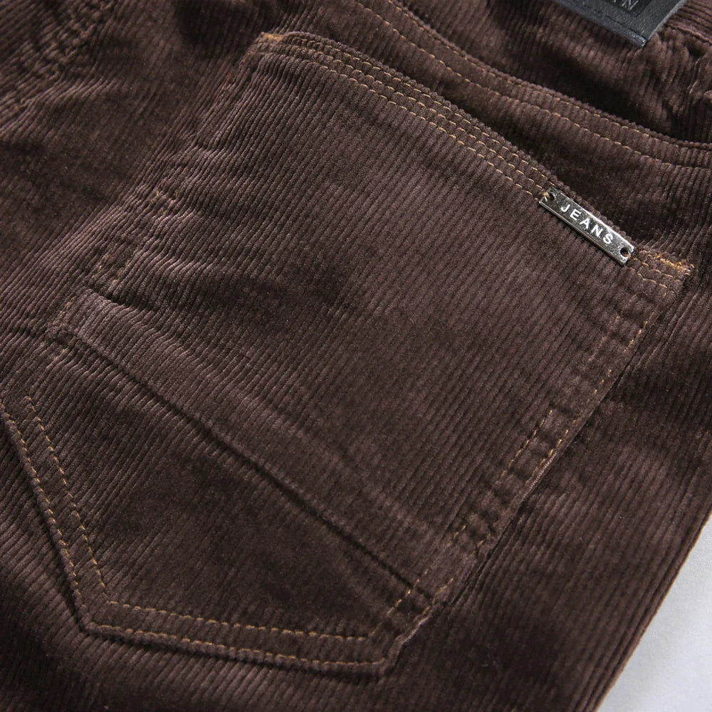 Stretch Corduroy Broek Heren - Comfortabele Ribbroek met Tijdloos Design