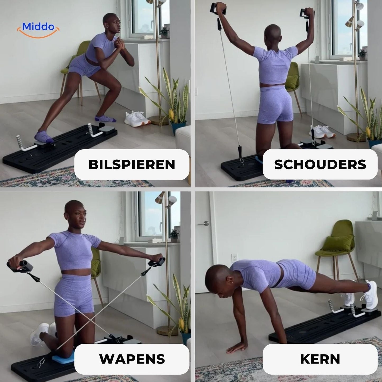 Thuis Fitnessboard Multifunctioneel voor Total Body Training