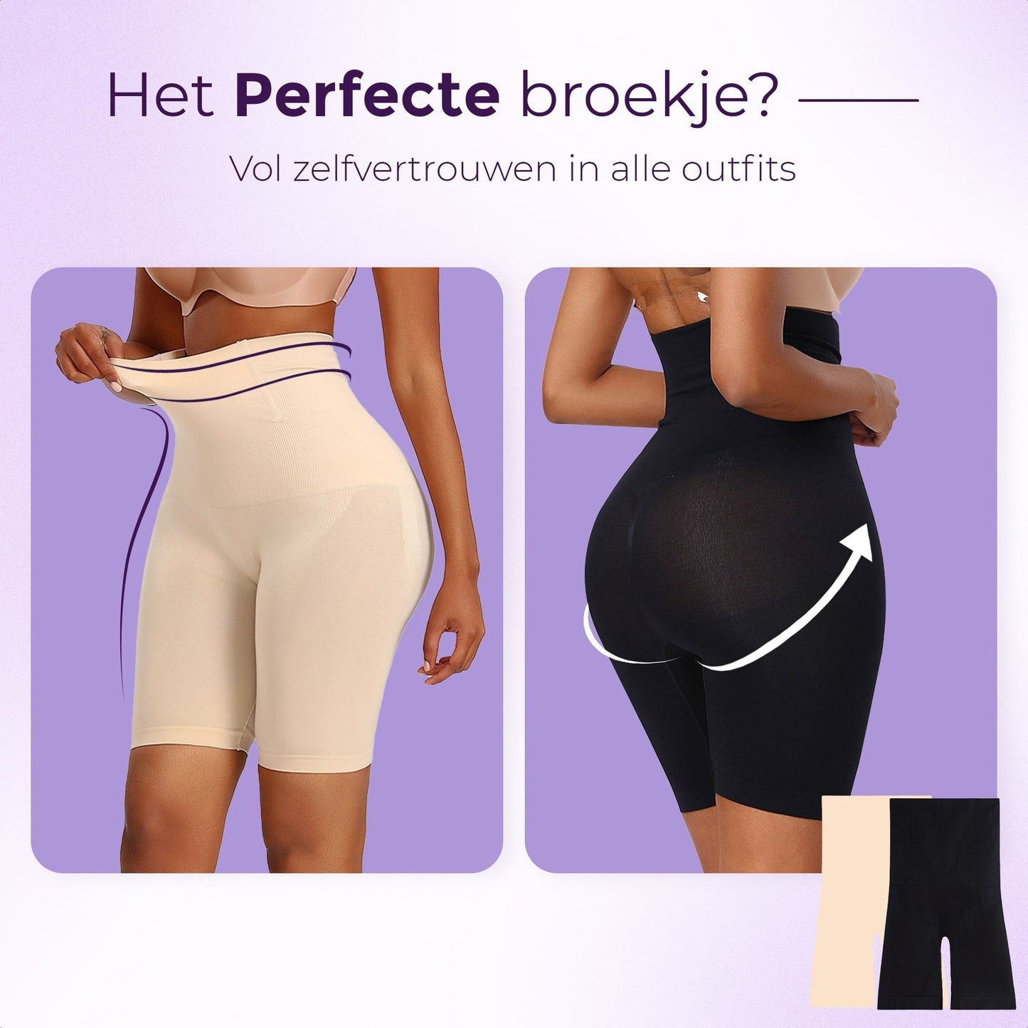 Dames Shorts Hoge Taille Naadloos Shapewear