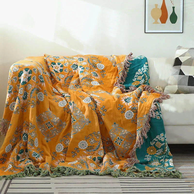 Katoenen Vloerkleed Boho Stijl Zacht en Veelzijdig