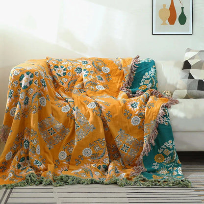 Katoenen Vloerkleed Boho Stijl Zacht en Veelzijdig