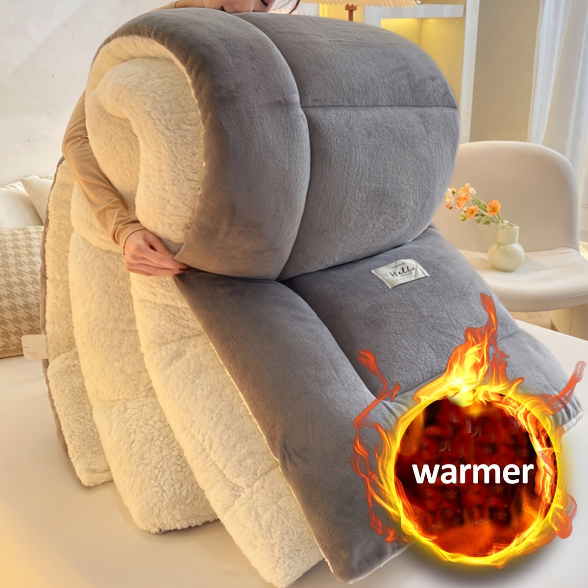 CozyDream™ Winterdeken - Luxe Sherpa Fleece Dekbed